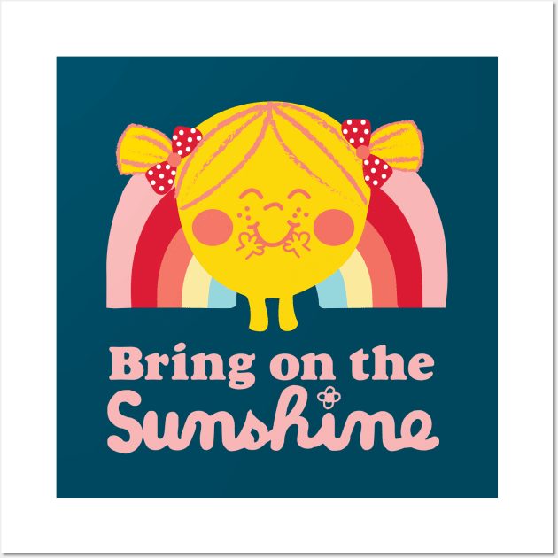 Little Miss Sunshine Wall Art by DesIndie